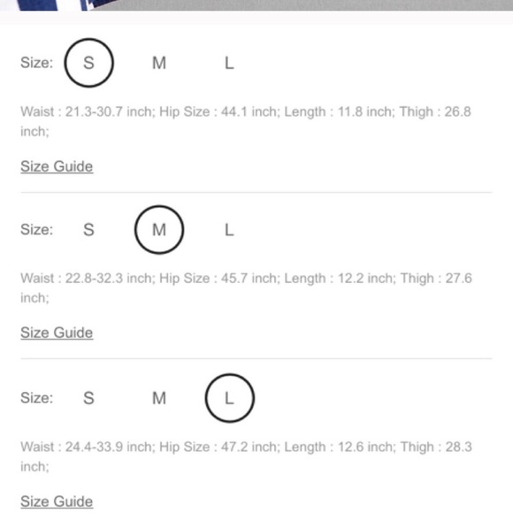 White/Navy Striped paper Bag Shorts - Picture 6 of 6